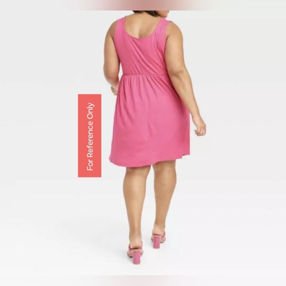 Ava & Viv 🩷 Women's Sleeveless Empire Waist Dress 4X - Picture 2 of 7